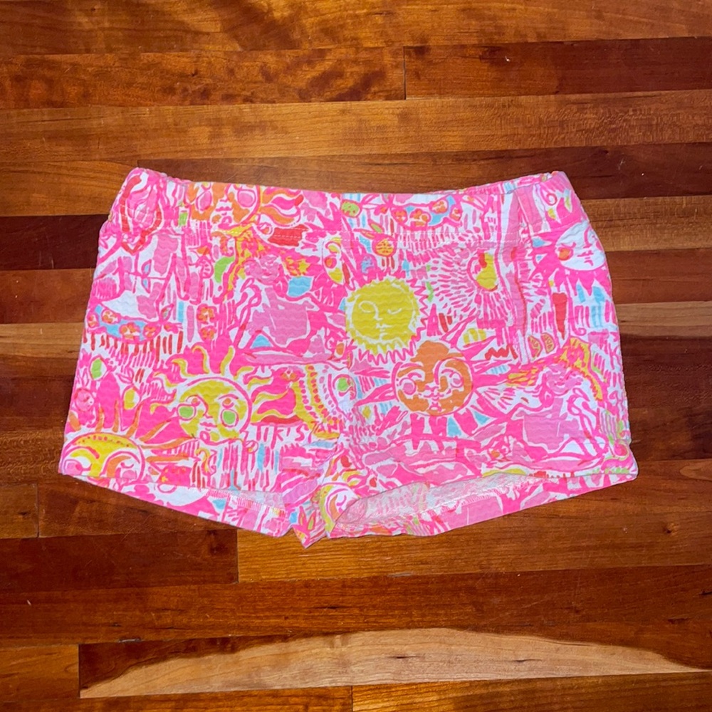 Lilly Pulitzer Girls Little Liza Shorts in More Kinis In The Keys SZ 10 EUC